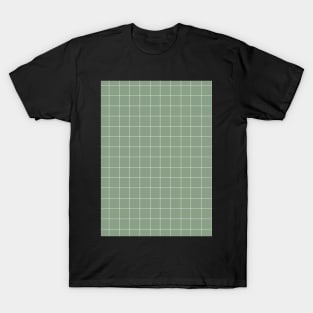 Mint green grid 2 T-Shirt